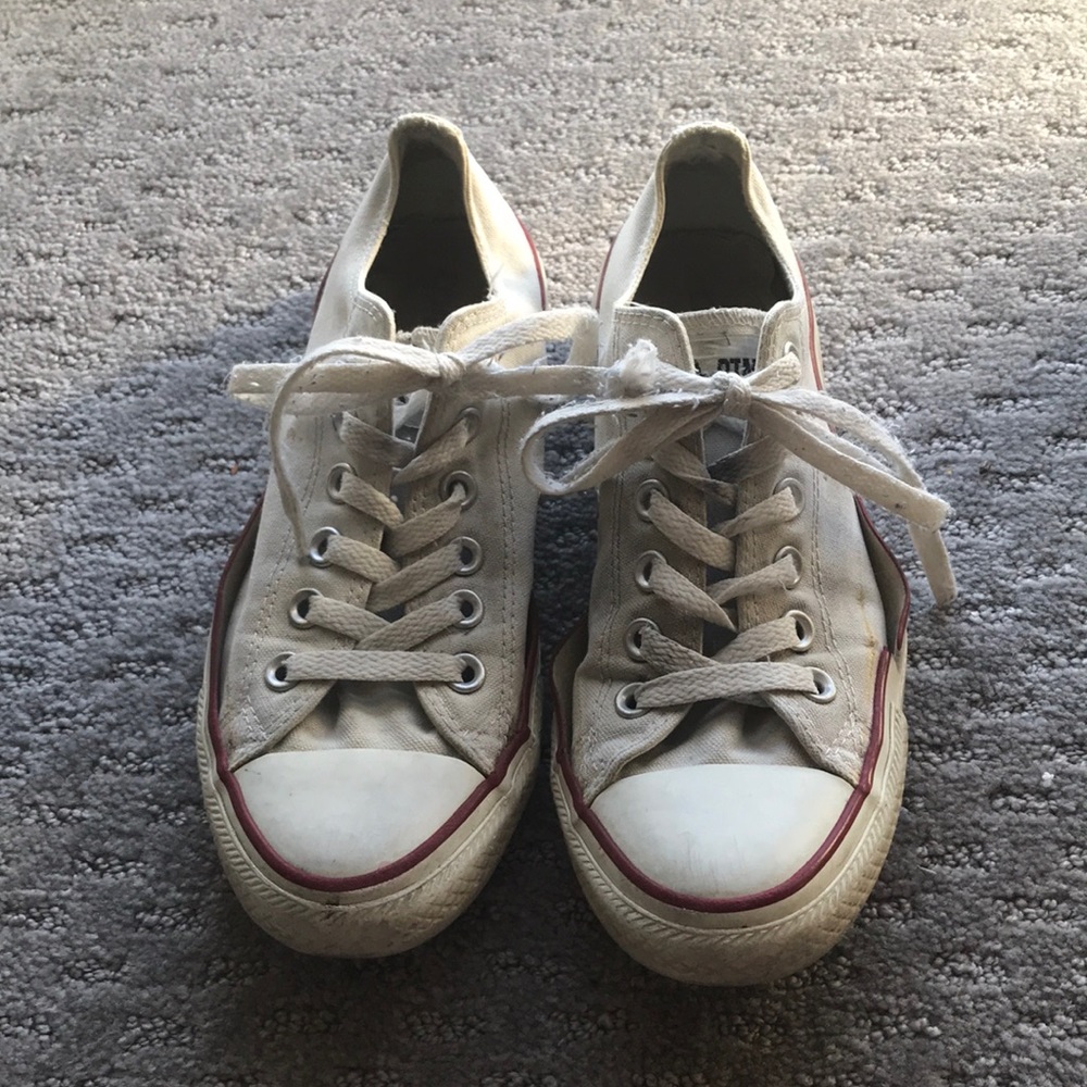 White low top Converse
